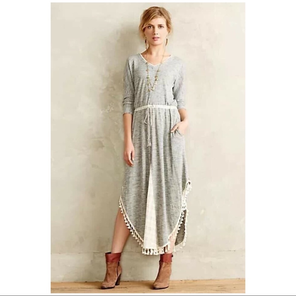 Anthropologie Saturday Sunday Tasseled Maxi Dress